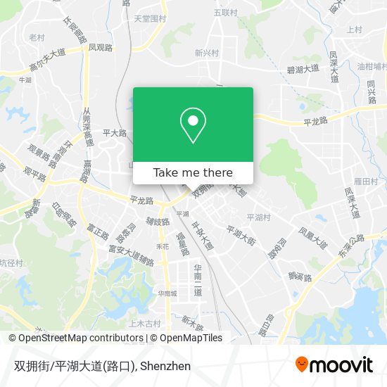 双拥街/平湖大道(路口) map