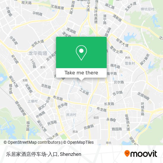 乐居家酒店停车场-入口 map