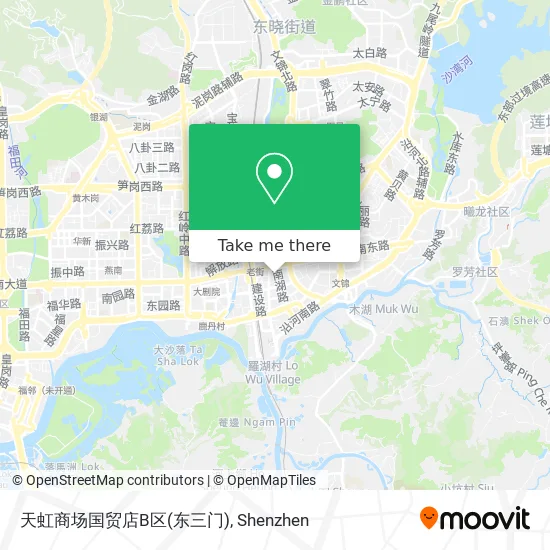 天虹商场国贸店B区(东三门) map