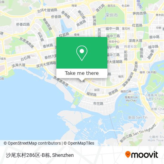 沙尾东村286区-B栋 map