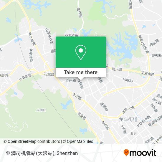 亚滴司机驿站(大浪站) map