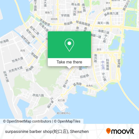 surpassnine barber shop(蛇口店) map