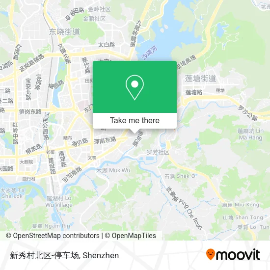 新秀村北区-停车场 map