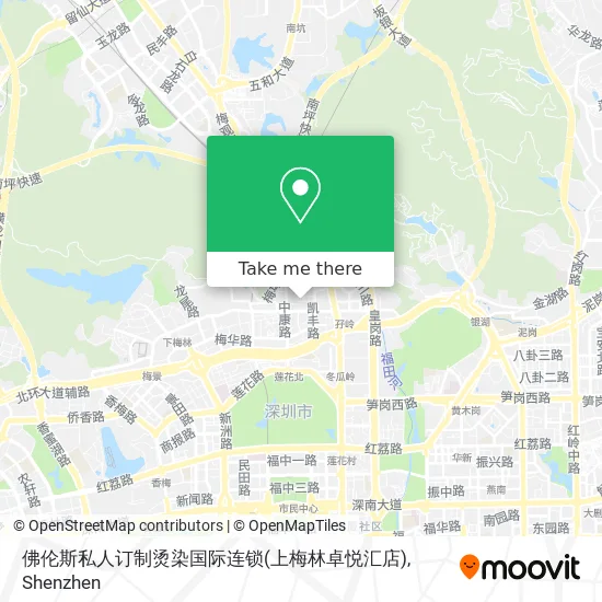 佛伦斯私人订制烫染国际连锁(上梅林卓悦汇店) map