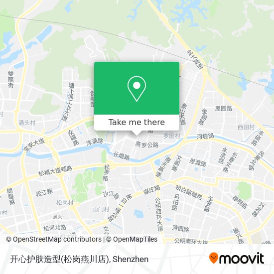 开心护肤造型(松岗燕川店) map