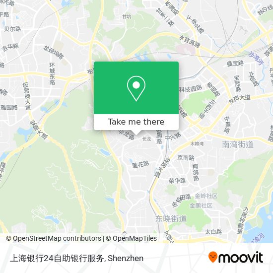 上海银行24自助银行服务 map