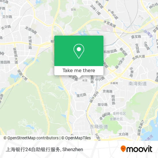 上海银行24自助银行服务 map