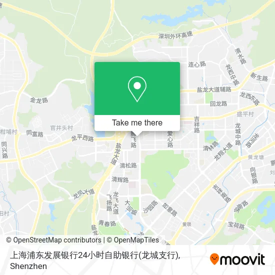 上海浦东发展银行24小时自助银行(龙城支行) map