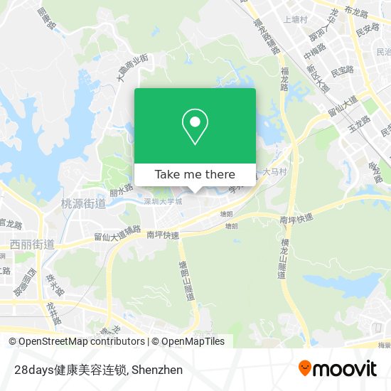 28days健康美容连锁 map