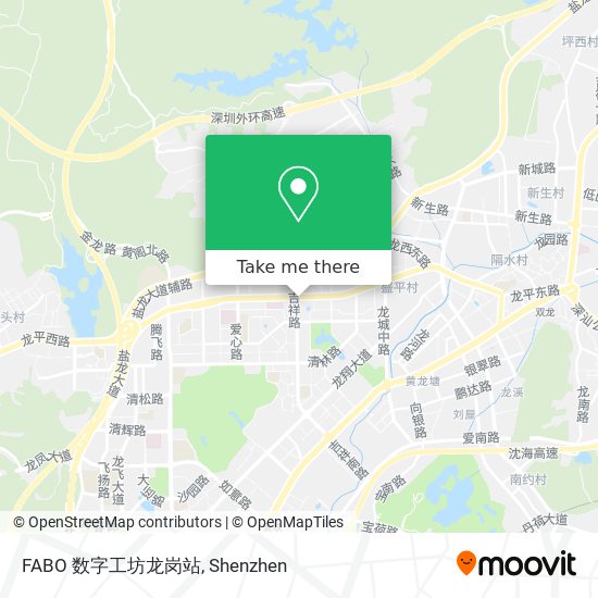 FABO 数字工坊龙岗站 map