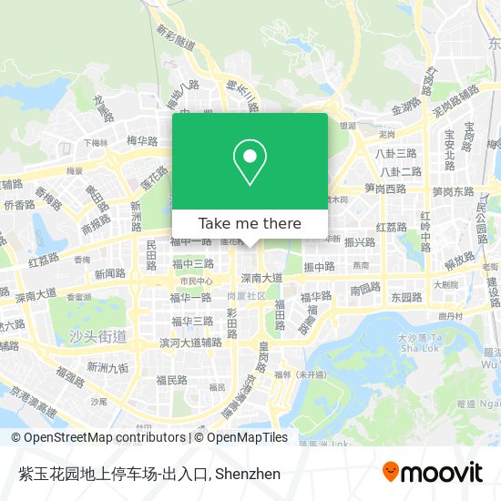 紫玉花园地上停车场-出入口 map
