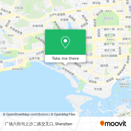 广场六街与上沙二路交叉口 map