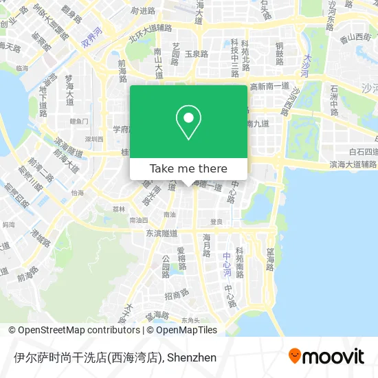 伊尔萨时尚干洗店(西海湾店) map