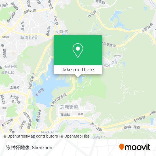 陈封怀雕像 map