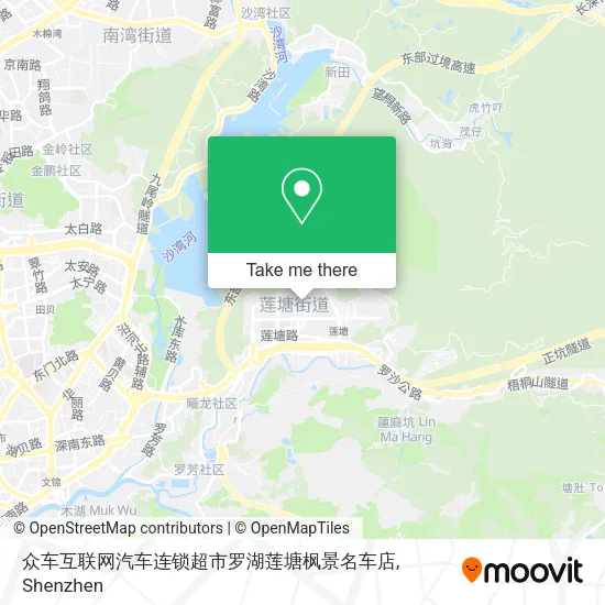 众车互联网汽车连锁超市罗湖莲塘枫景名车店 map