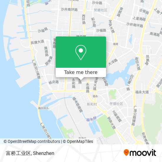 富桥工业区 map