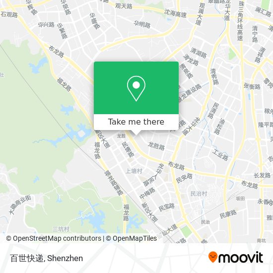 百世快递 map