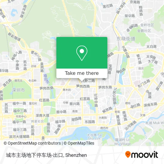 城市主场地下停车场-出口 map
