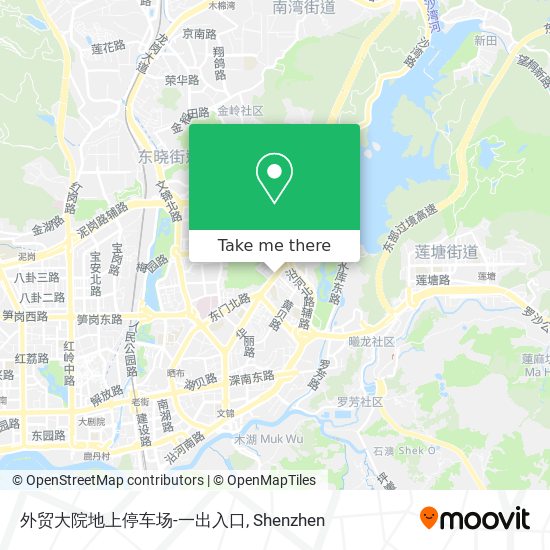外贸大院地上停车场-一出入口 map