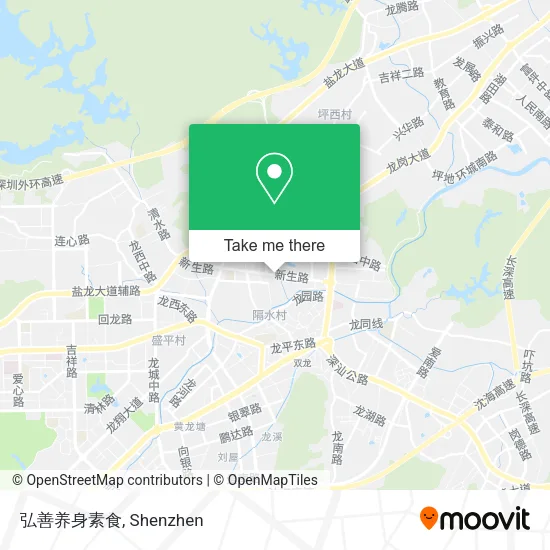 弘善养身素食 map