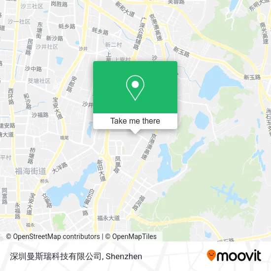 深圳曼斯瑞科技有限公司 map