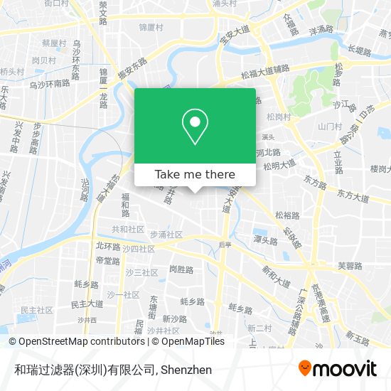 和瑞过滤器(深圳)有限公司 map