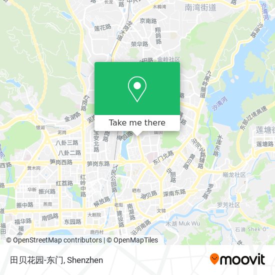 田贝花园-东门 map