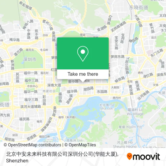 北京中安未来科技有限公司深圳分公司(华能大厦) map