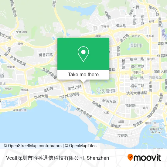 Vcall深圳市唯科通信科技有限公司 map