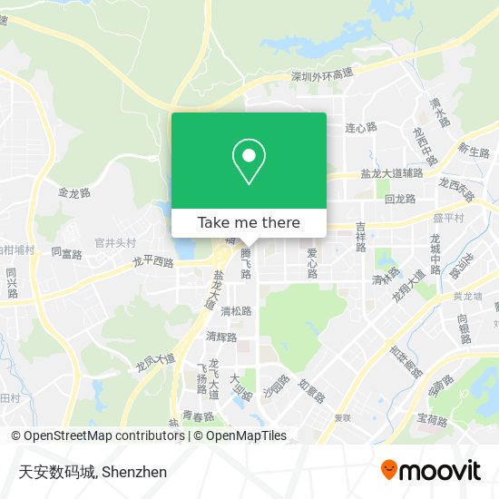 天安数码城 map