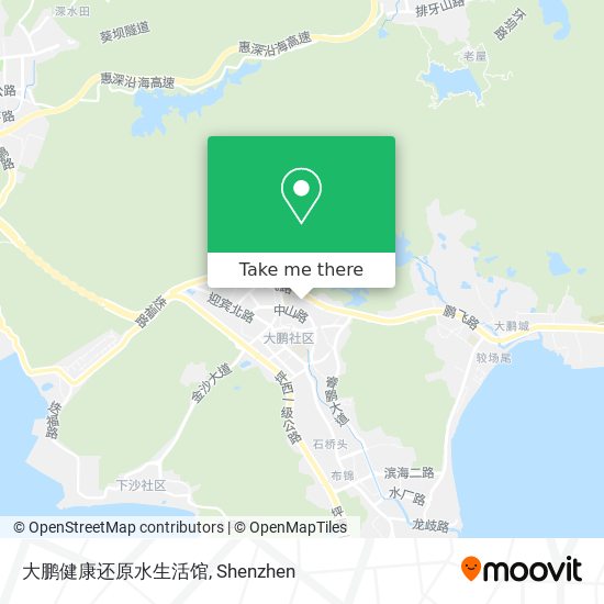 大鹏健康还原水生活馆 map
