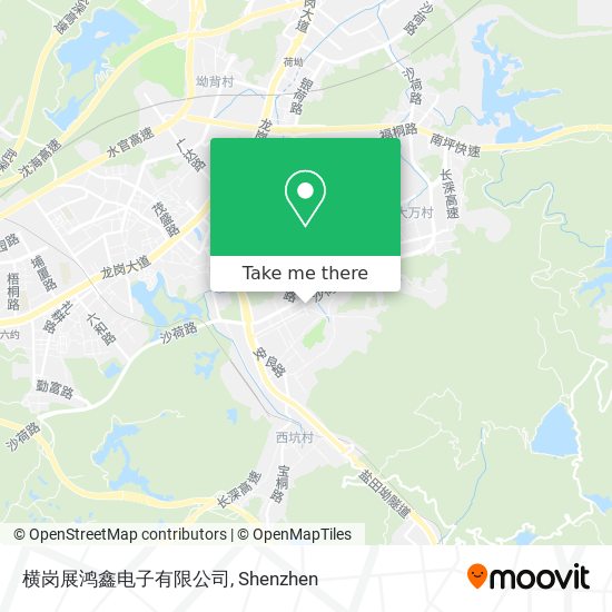 横岗展鸿鑫电子有限公司 map