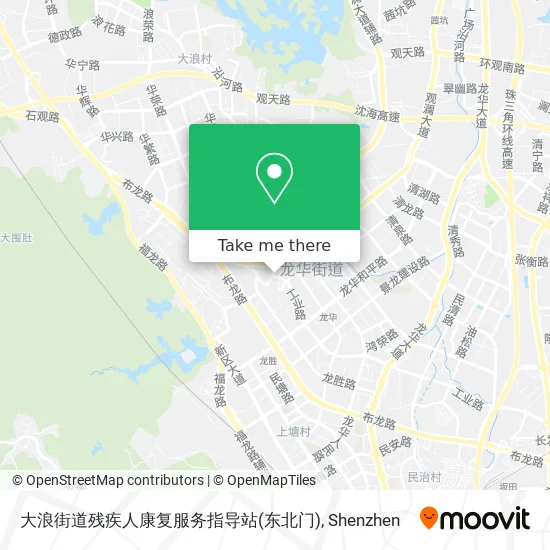 大浪街道残疾人康复服务指导站(东北门) map