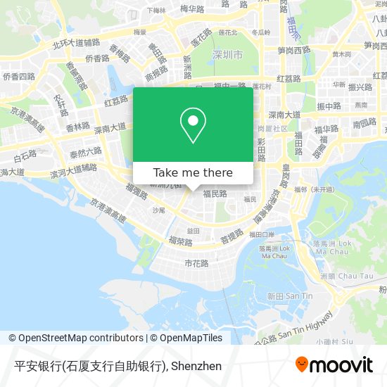 平安银行(石厦支行自助银行) map