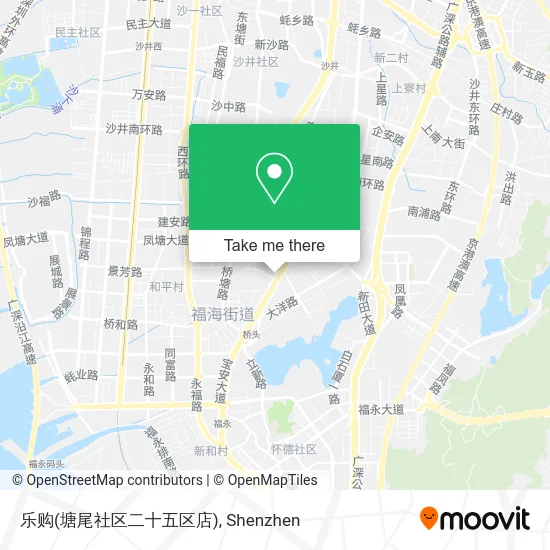 乐购(塘尾社区二十五区店) map