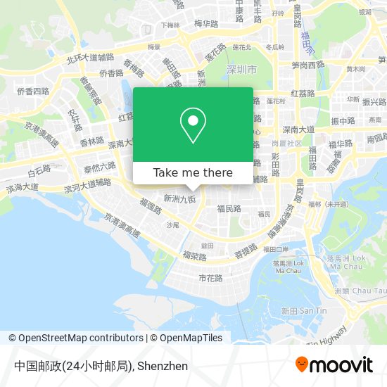 中国邮政(24小时邮局) map