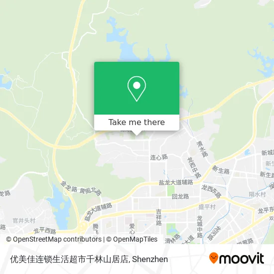 优美佳连锁生活超市千林山居店 map