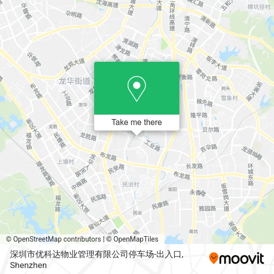 深圳市优科达物业管理有限公司停车场-出入口 map