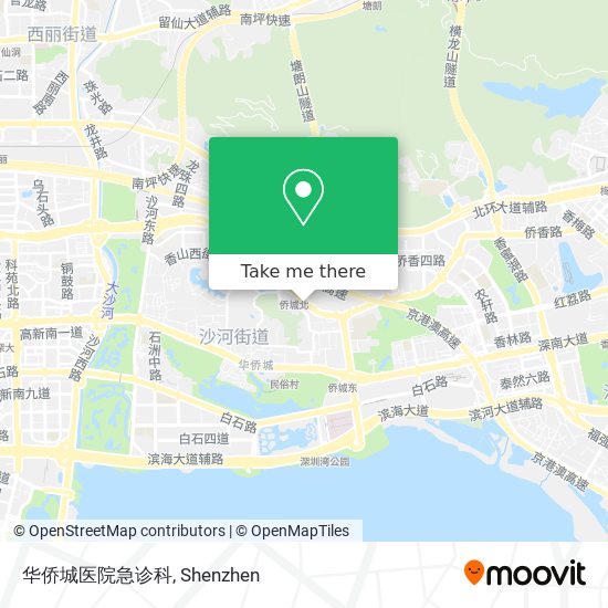 华侨城医院急诊科 map