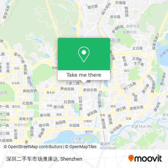 深圳二手车市场澳康达 map