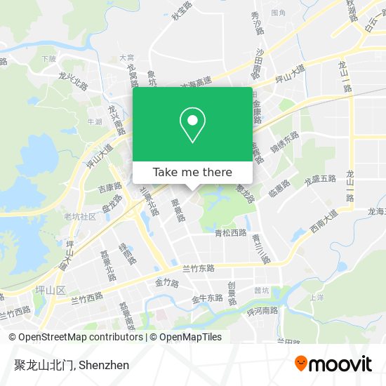 聚龙山北门 map