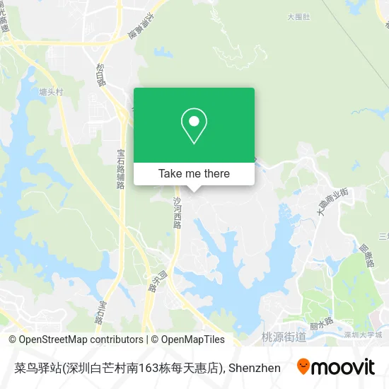 菜鸟驿站(深圳白芒村南163栋每天惠店) map