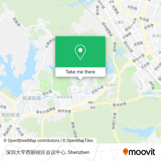 深圳大学西丽校区会议中心 map