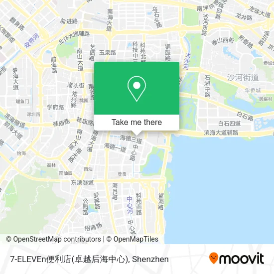 7-ELEVEn便利店(卓越后海中心) map