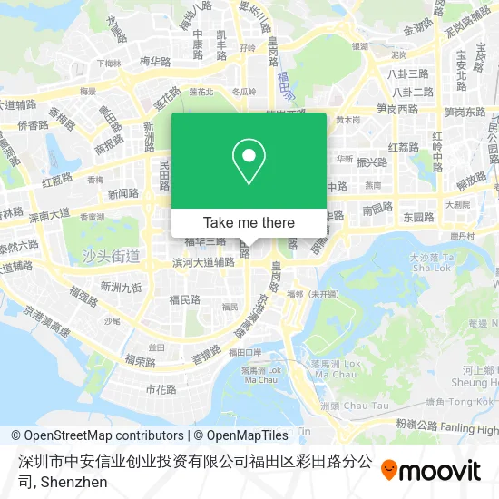 深圳市中安信业创业投资有限公司福田区彩田路分公司 map