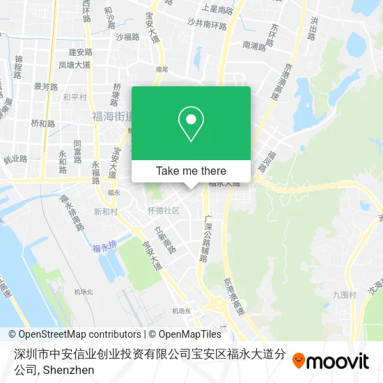 深圳市中安信业创业投资有限公司宝安区福永大道分公司 map
