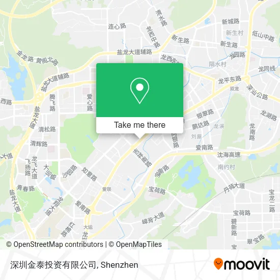 深圳金泰投资有限公司 map