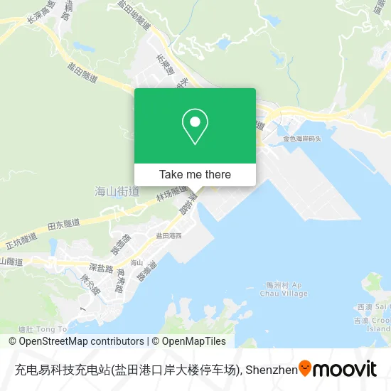 充电易科技充电站(盐田港口岸大楼停车场) map