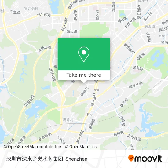 深圳市深水龙岗水务集团 map