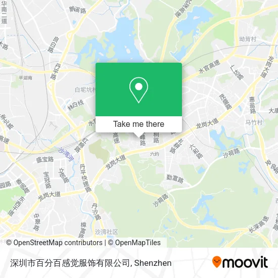 深圳市百分百感觉服饰有限公司 map